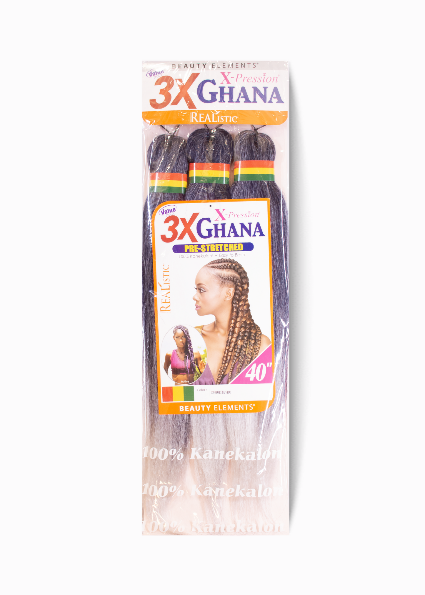 Mèches Ghana Pre-Stretched 3X X-Pression – 40" | Tresses mi-longues professionnelles