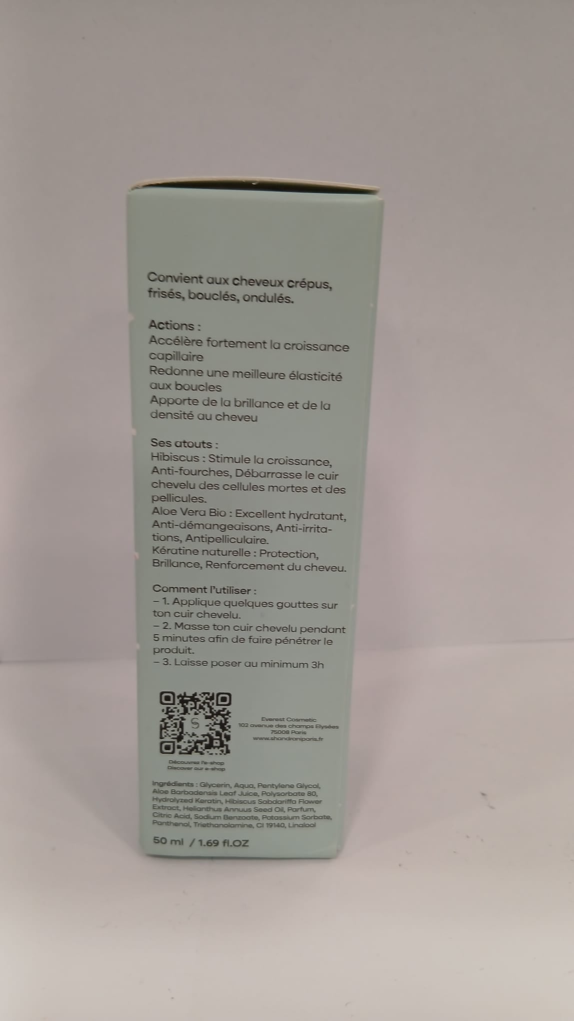 Soin Capillaire Fortifiant & Brillance – Cheveux Texturés