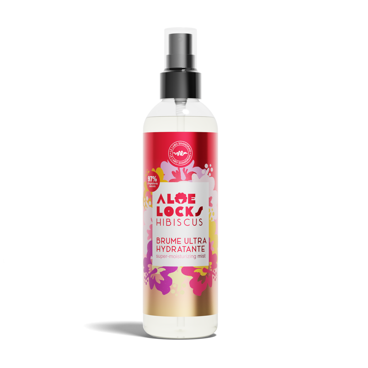 Brume ultra hydratante Aloe Locks Hibiscus – Spray hydratant quotidien sans rinçage