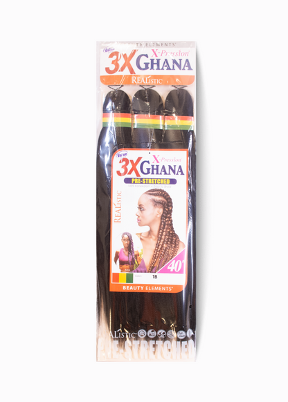 Mèches Ghana Pre-Stretched 3X X-Pression – 40" | Tresses mi-longues professionnelles