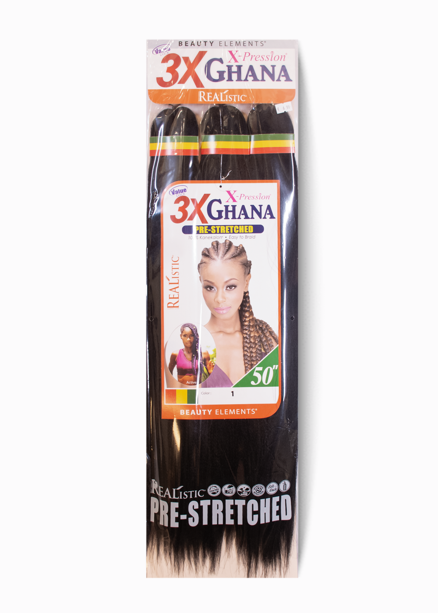 Mèches Ghana Pre-Stretched 3X – 50" | X-Pression