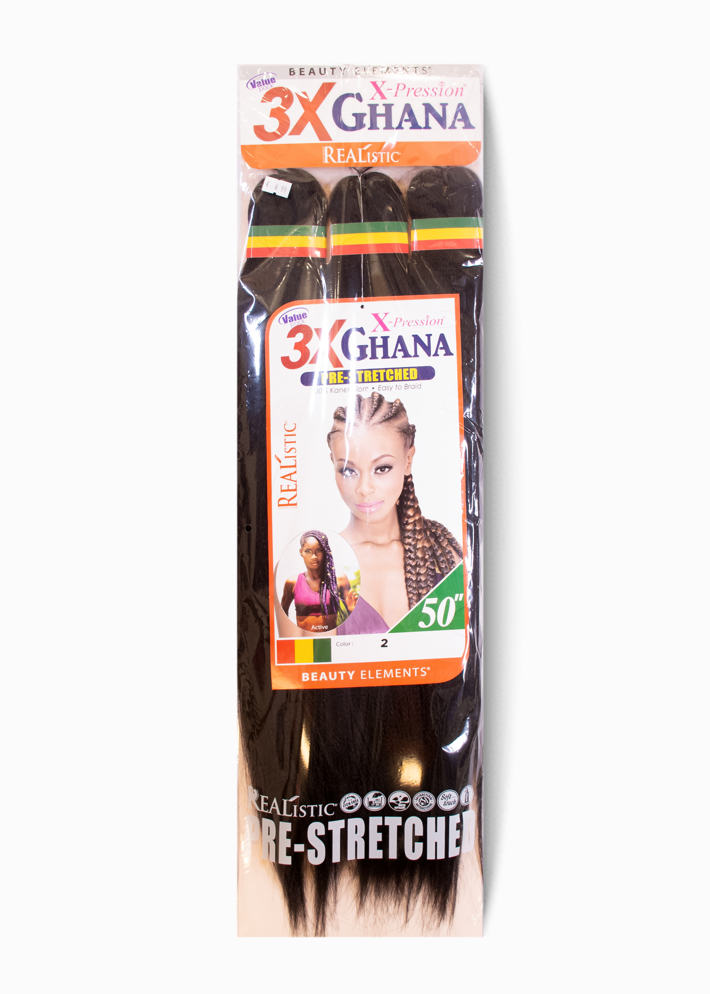 Mèches Ghana Pre-Stretched 3X – 50" | X-Pression