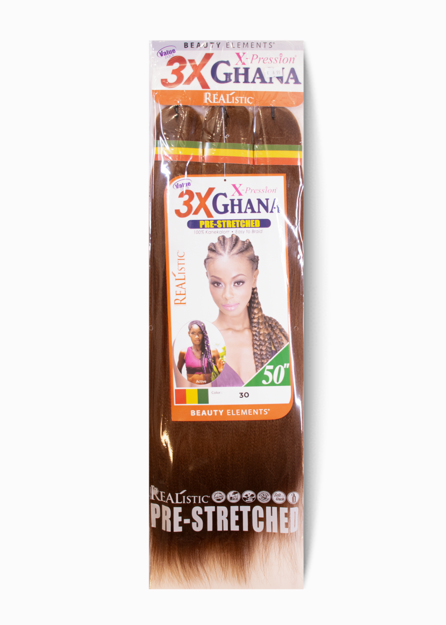 Mèches Ghana Pre-Stretched 3X – 50" | X-Pression