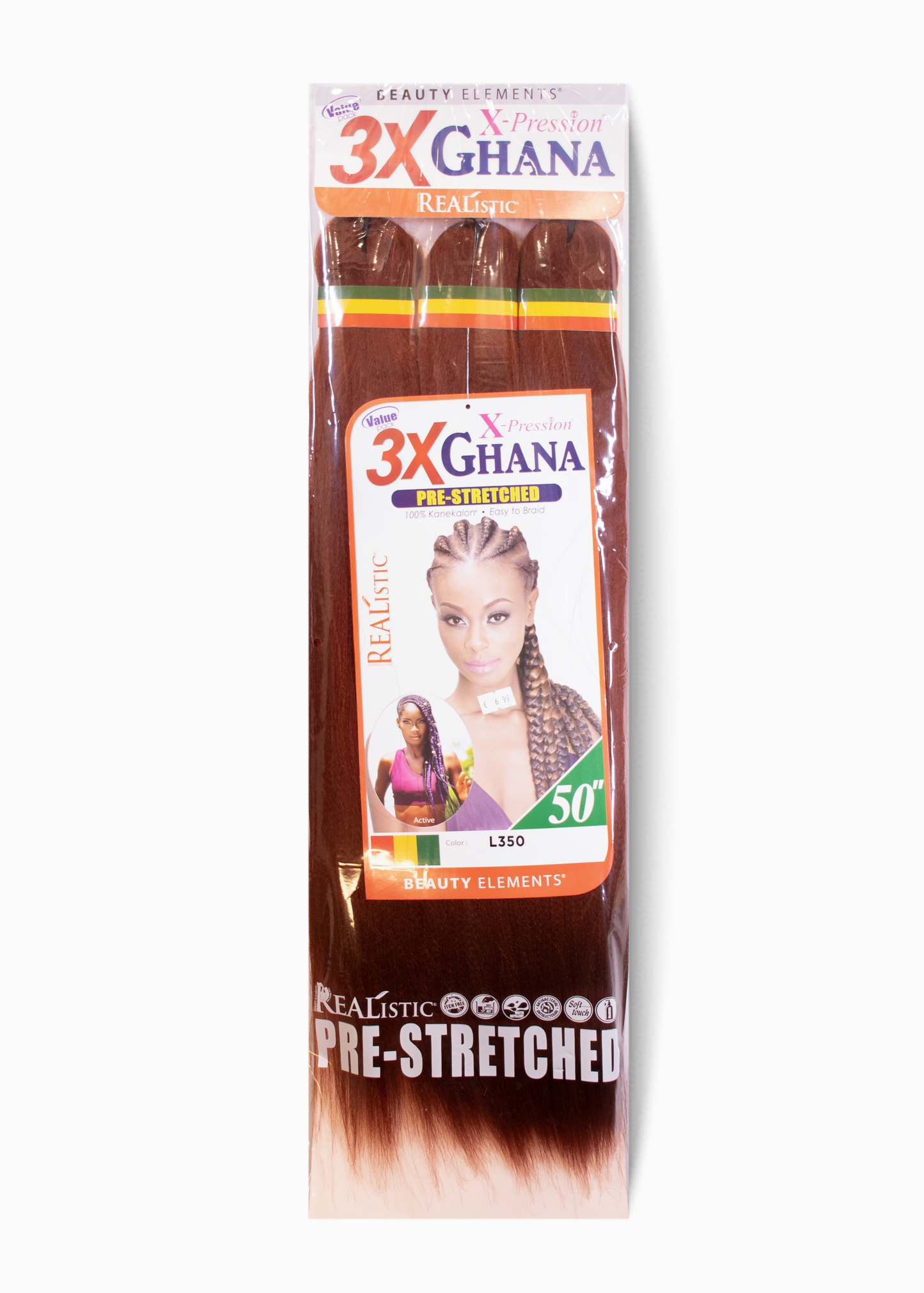 Mèches Ghana Pre-Stretched 3X – 50" | X-Pression