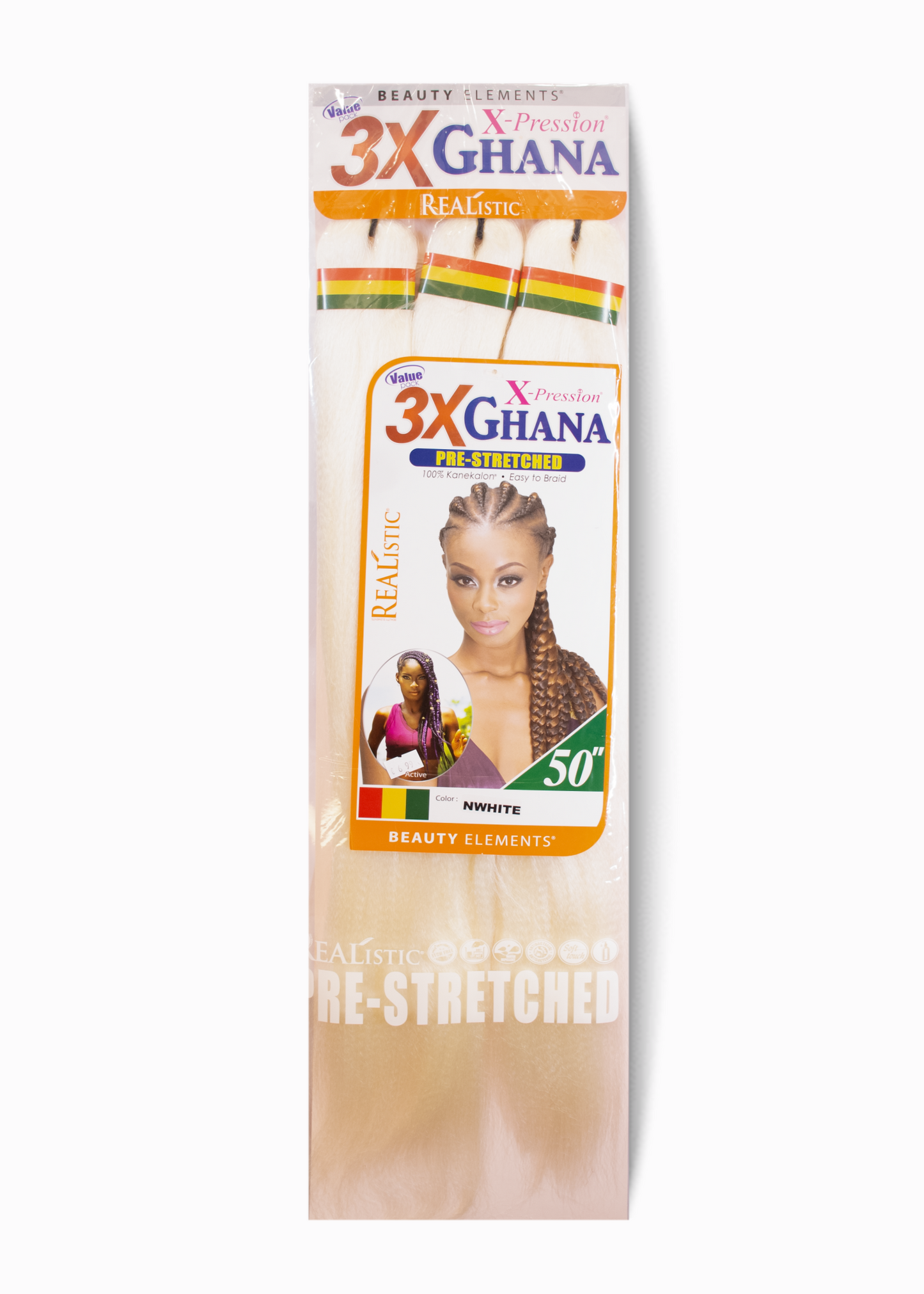 Mèches Ghana Pre-Stretched 3X – 50" | X-Pression