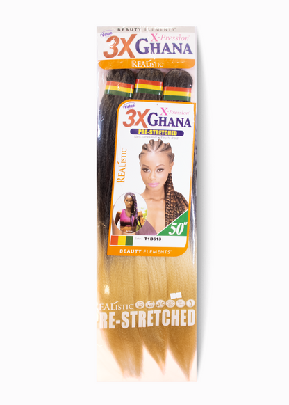 Mèches Ghana Pre-Stretched 3X – 50" | X-Pression