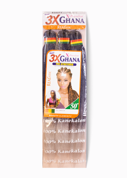Mèches Ghana Pre-Stretched 3X – 50" | X-Pression