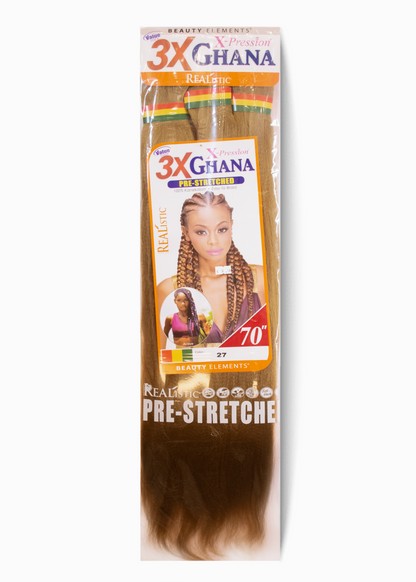 Mèches Ghana Pre-Stretched 3X – 70″ | X-Pression