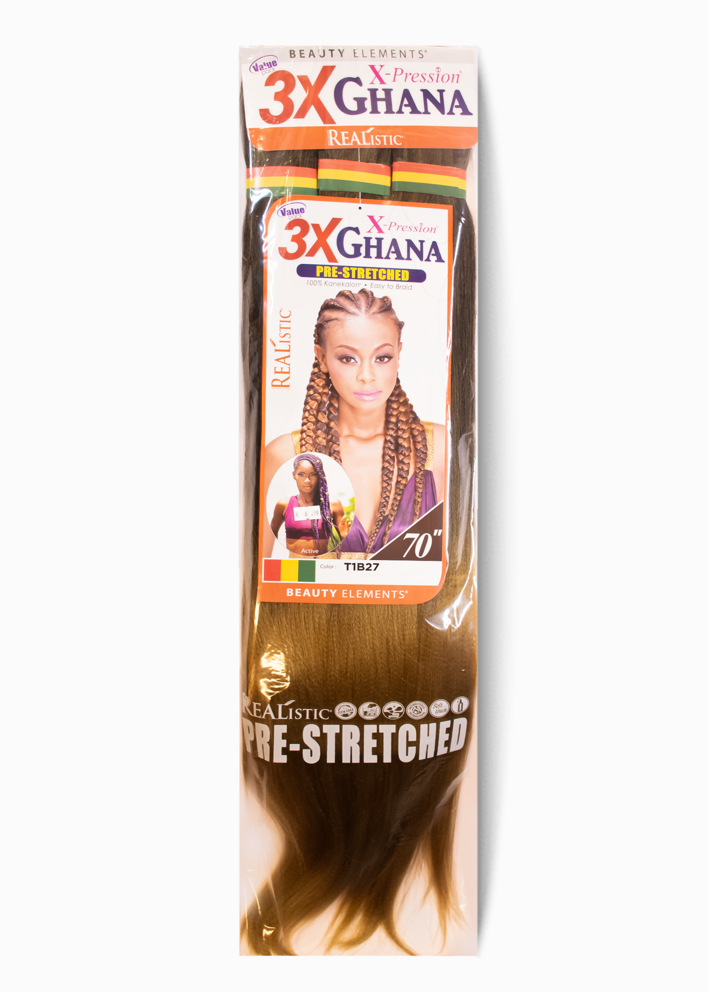 Mèches Ghana Pre-Stretched 3X – 70″ | X-Pression