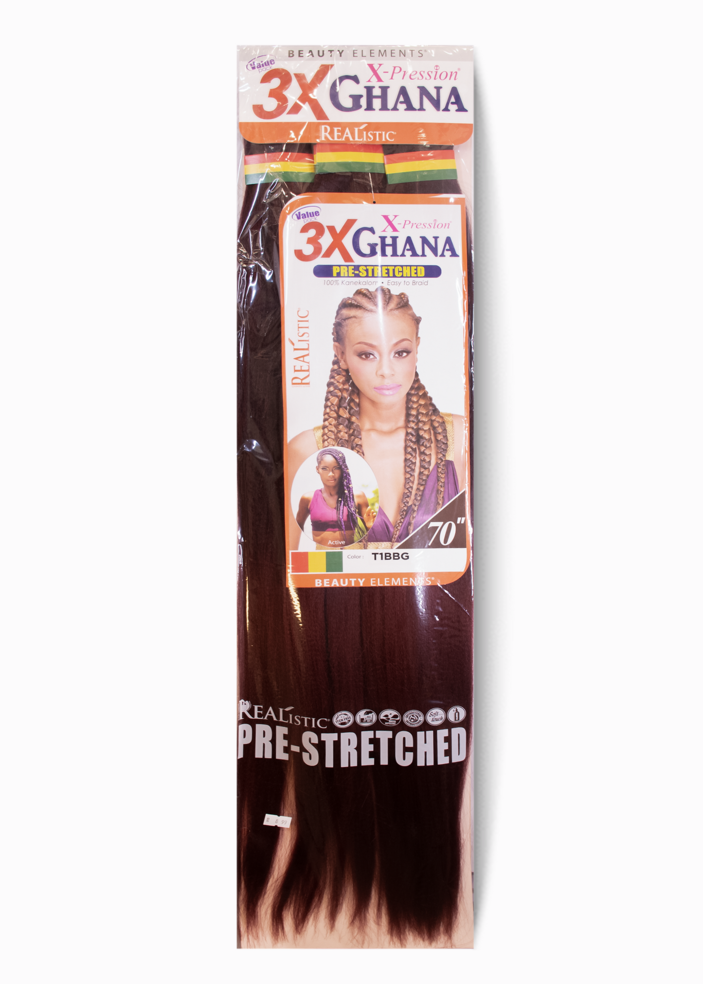 Mèches Ghana Pre-Stretched 3X – 70″ | X-Pression