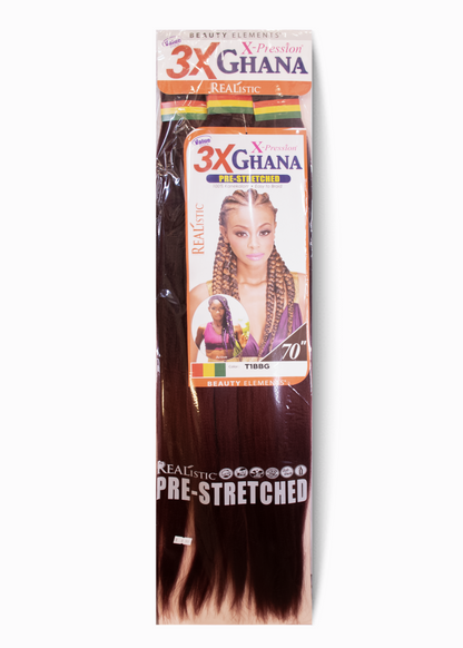 Mèches Ghana Pre-Stretched 3X – 70″ | X-Pression