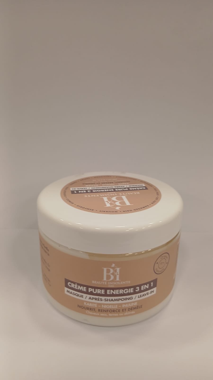 Crème Pure Énergie 3 en 1 – Masque / Après-Shampoing / Leave-in