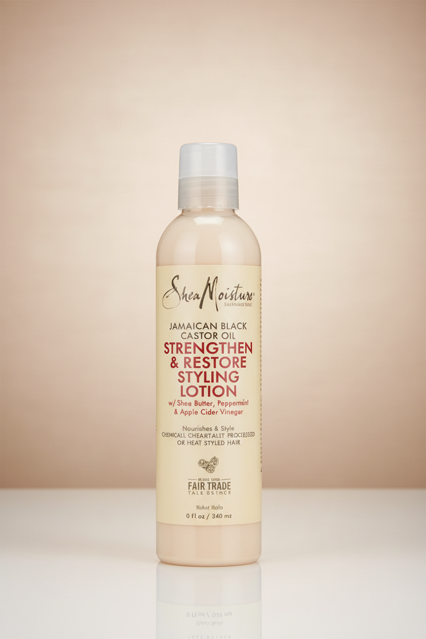 SheaMoisture Jamaican Black Castor Oil Strengthen & Restore Styling Lotion – Lotion Coiffante Fortifiante & Hydratante