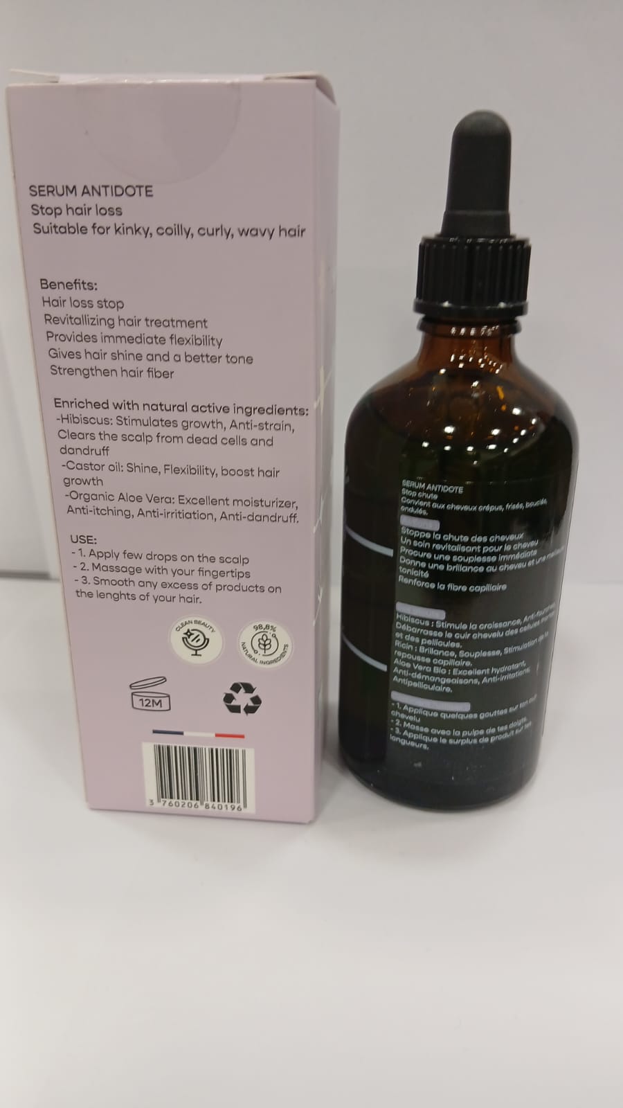 Sérum Antidote – Cheveux Texturés