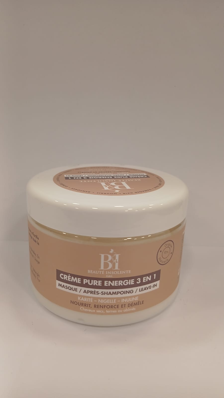 Crème Pure Énergie 3 en 1 – Masque / Après-Shampoing / Leave-in