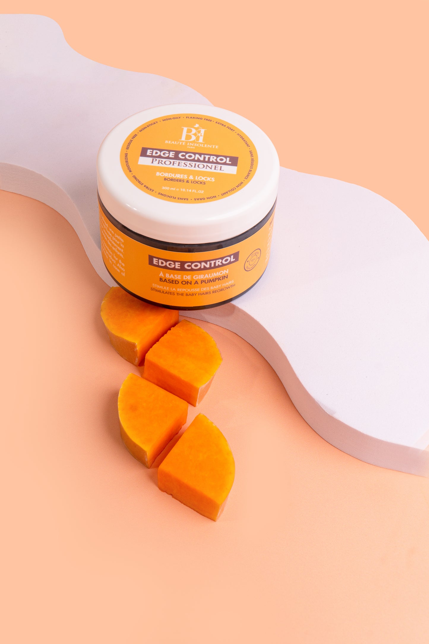 Edge Control Professionnel – À base de Giraumon (Pumpkin) – Beauté Insolente
