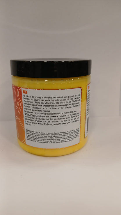 Crème Capillaire Nourrissante Mangue & Argan – Cheveux Texturés