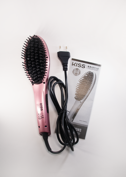 Brosse Lissante Chauffante KISS Bristle – Gold Edition