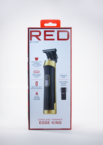 Tondeuse Professionnelle RED by KISS – Edge King CT01 (Sans fil)