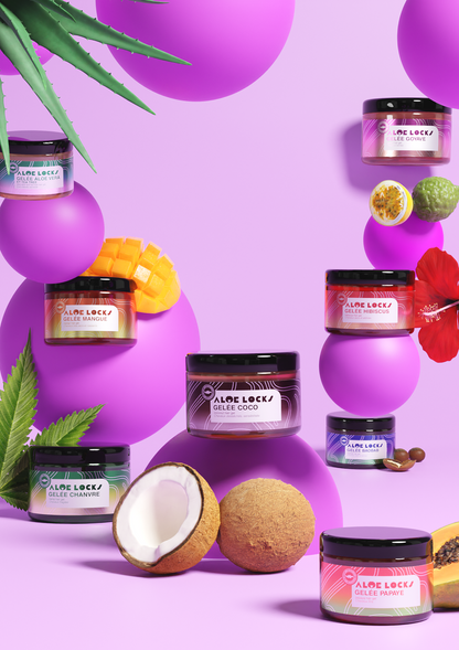 Gelée coiffante hydratante Aloe Locks – Aloe Vera & Actifs végétaux