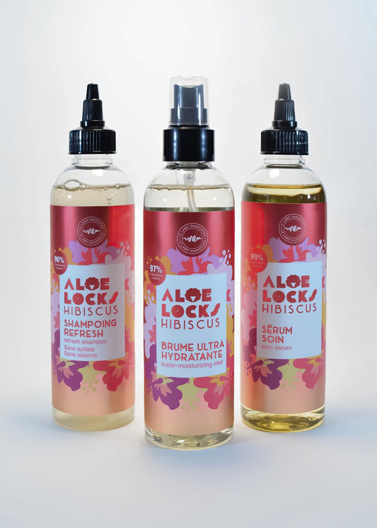 Trio Soin Complet Aloe Locks – Hibiscus Nutrition & Hydratation