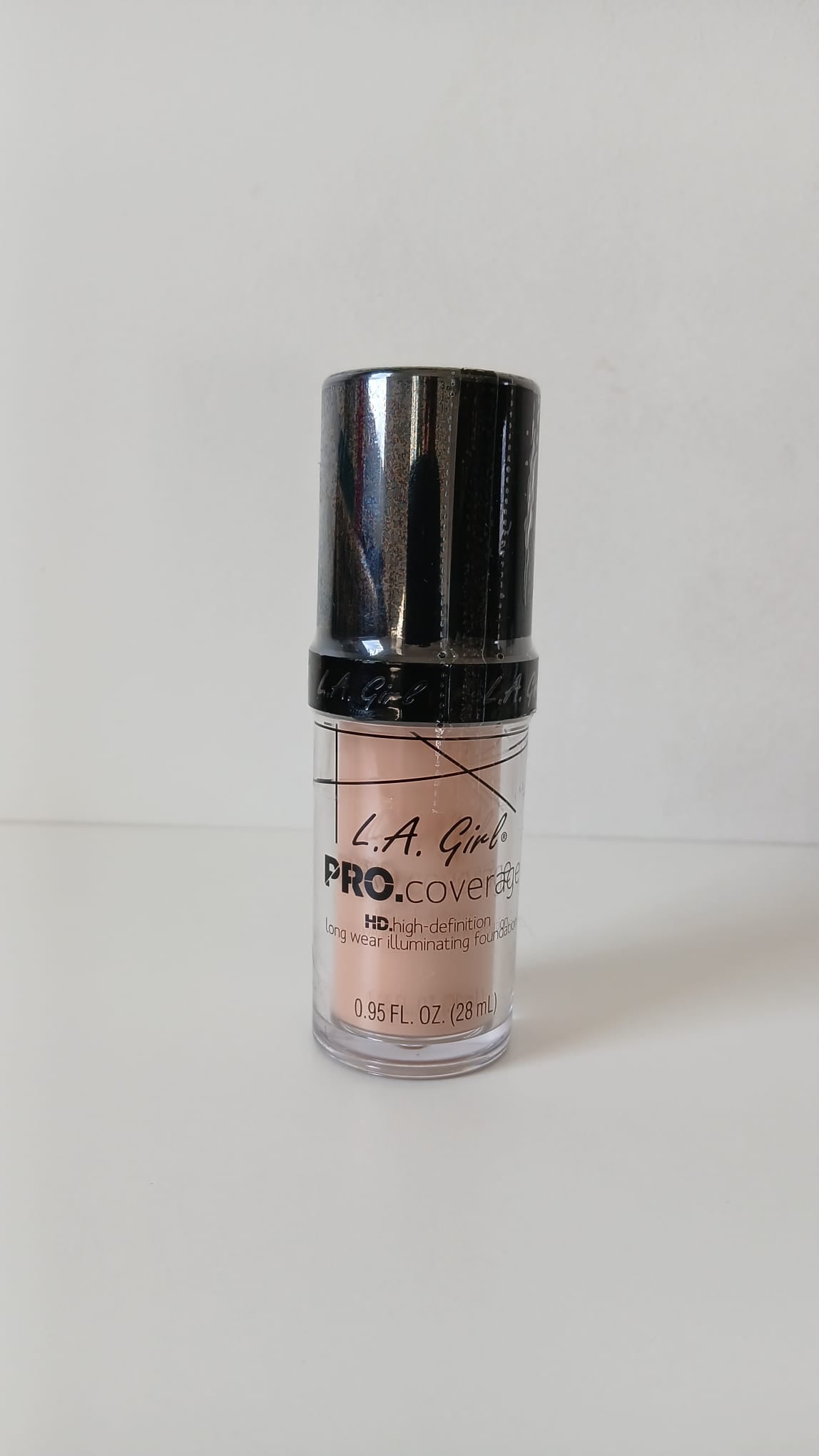 L.A. Girl PRO.coverage HD – Fond de Teint Illuminateur Longue Tenue (Teinte Nude/Beige)