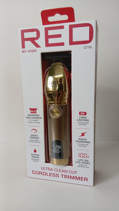 Tondeuse Professionnelle RED by KISS CT16 – Ultra Clean Cut Sans Fil