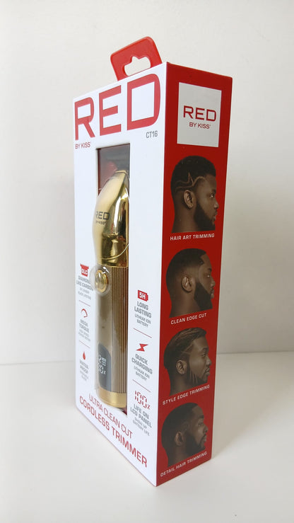 Tondeuse Professionnelle RED by KISS CT16 – Ultra Clean Cut Sans Fil