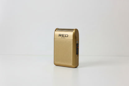 Mini Rasoir Électrique Sans Fil RED by KISS – Gold Edition