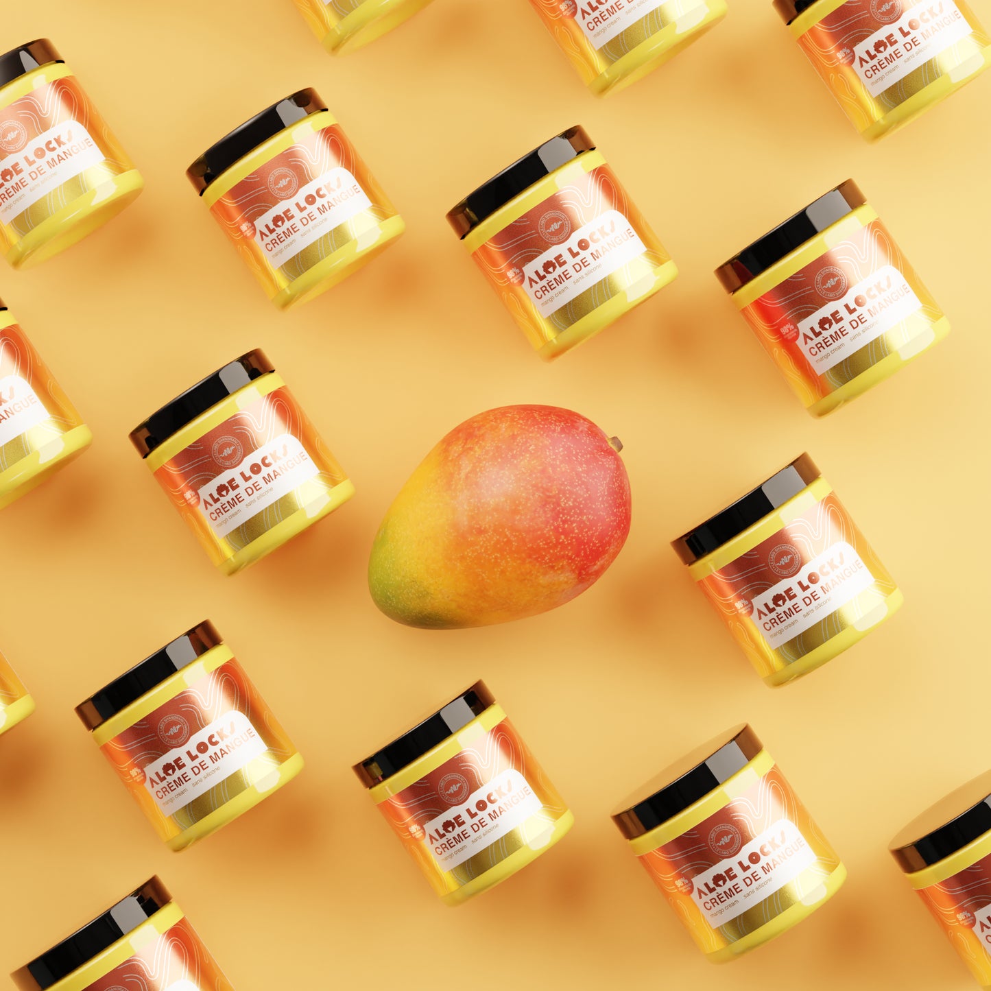 Crème capillaire Mangue Aloe Locks – Leave-in nourrissant & anti-frisottis